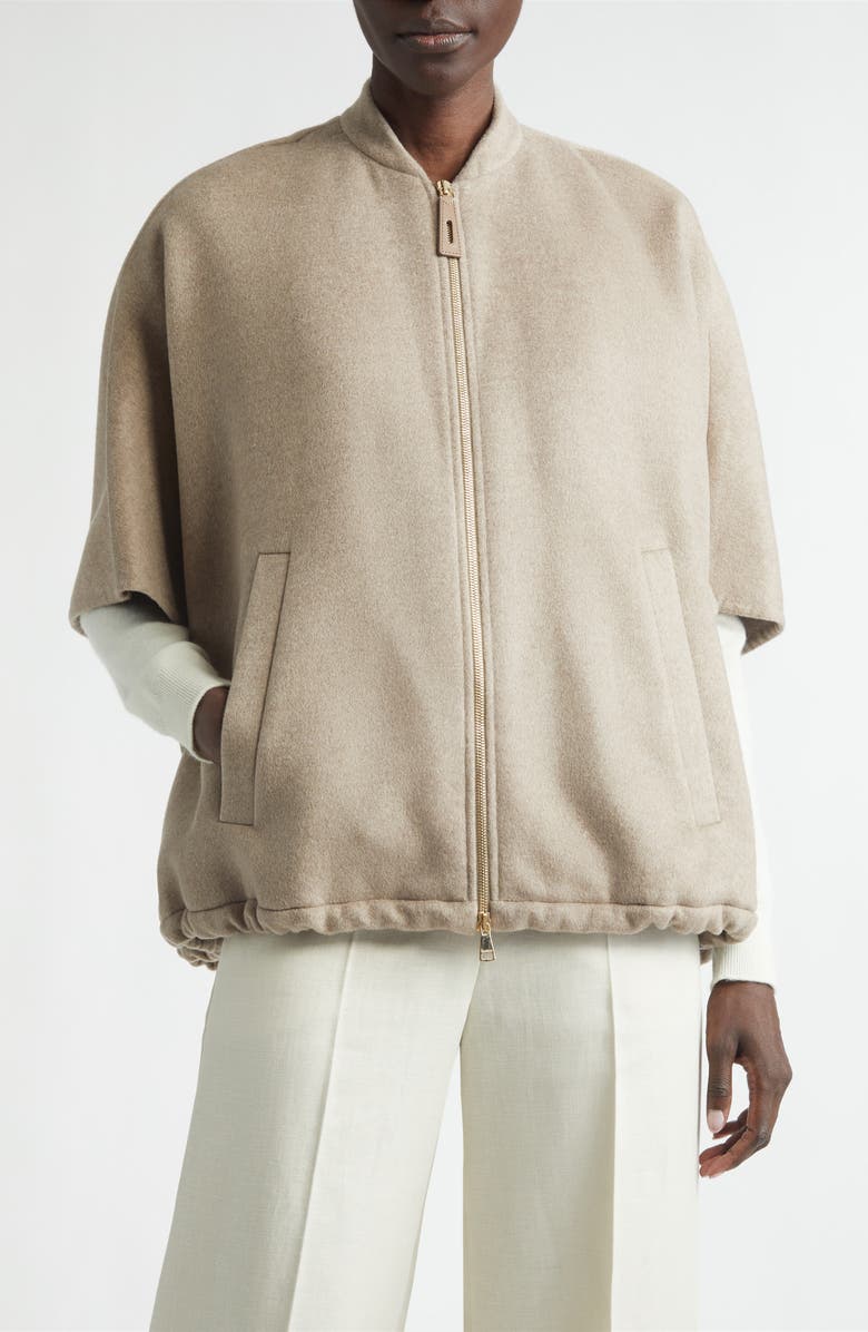 Max Mara Aeuro Cashmere Cape, Main, color, Tawny Bronze Brown