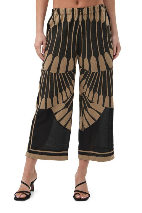 Estella Cropped Pants Juniper Fil Coupe
