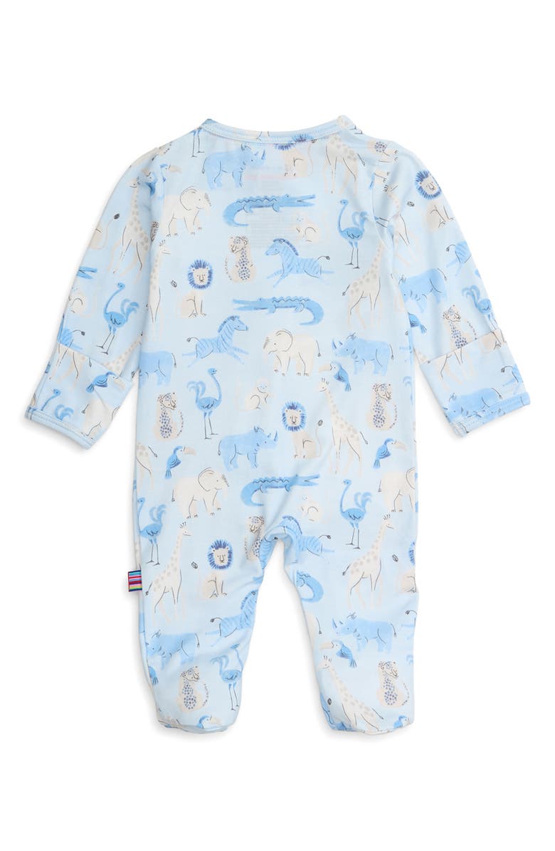 Magnetic Me Jungle Jazz Print Footie, Alternate, color, 