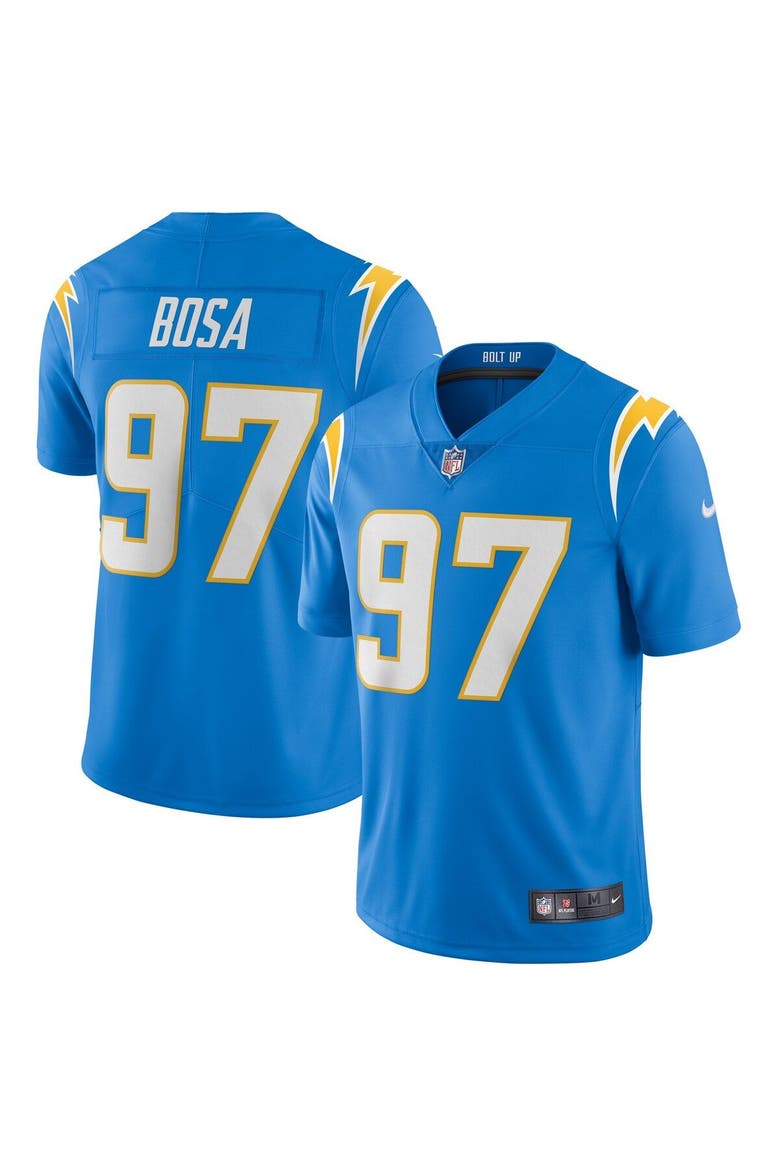Men's Nike Joey Bosa Powder Blue Los Angeles Chargers Vapor Limited Jersey, Main, color, Powder Blue