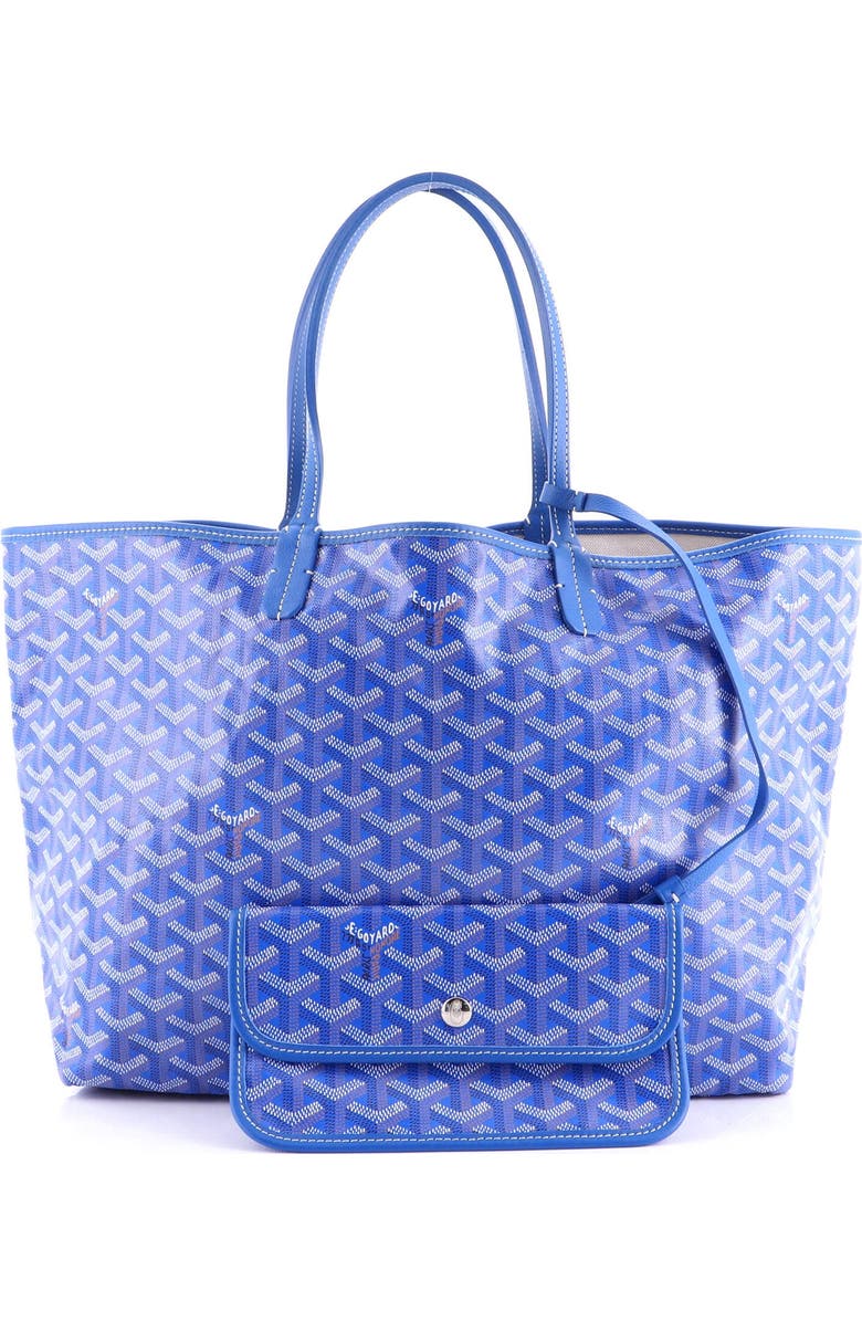 Pre-Owned Goyard Saint Louis Tote Coated Canvas PM, Alternate, color, Blue
