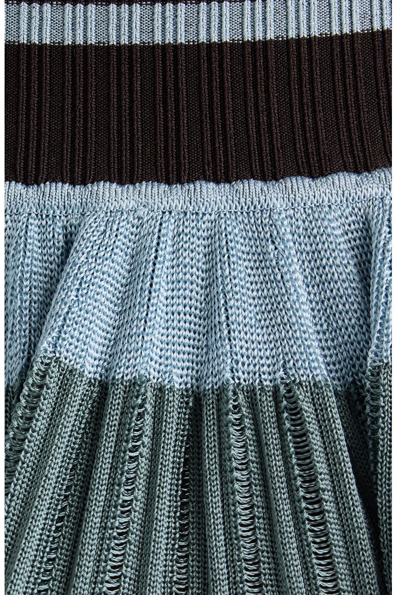 Stripe Crinoline Fit & Flare Sweater Dress, Alternate, color, MULTICOLOR JAUNE