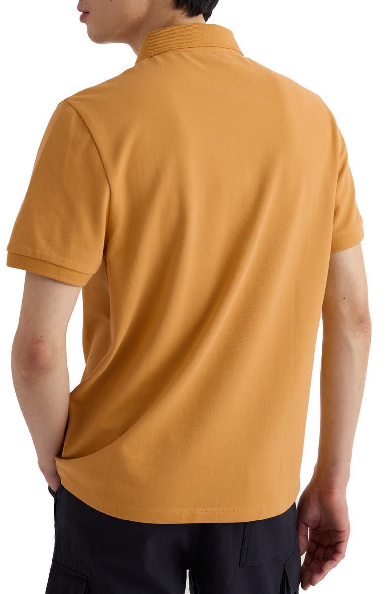 Seasalt Cornwall Balefire Organic Cotton Polo, Alternate, color, Mustard Seed
