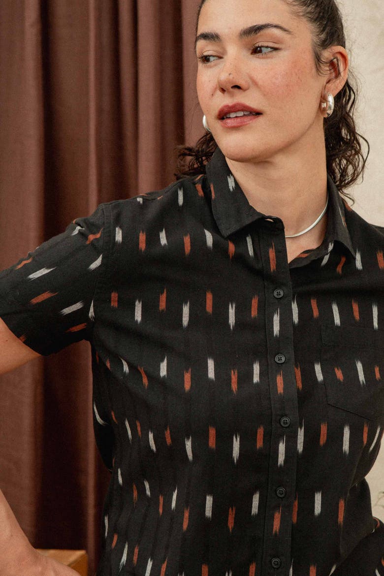 Lana Shirt, Alternate, color, Dotted Horizon