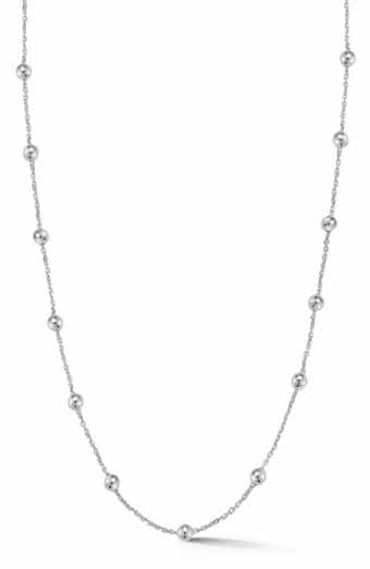 GLAZE JEWELRY 4mm Ball Station Necklace