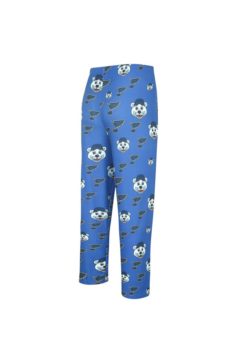 CONCEPTS SPORT Men's Concepts Sport Blue St. Louis Blues Gauge Allover Print Knit Sleep Pants, Alternate, color, 