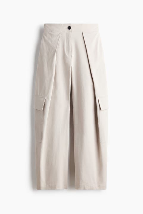 Wrap-detail Cargo Trousers