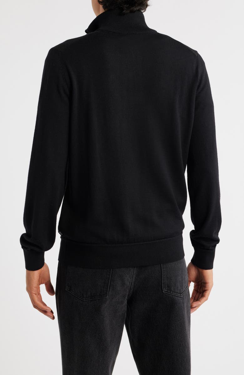 BOSS Illario Quarter Zip Sweater, Alternate, color, Black