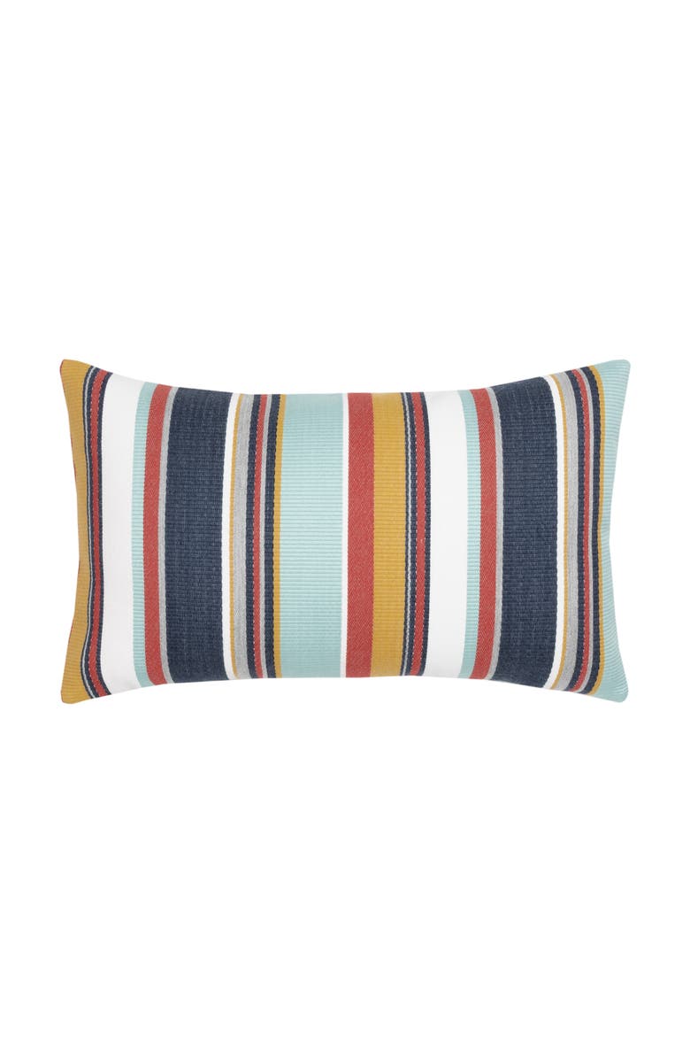 Elaine Smith Sicily Stripe Indoor & Outdoor Woven Accent Pillow, Main, color, Multi