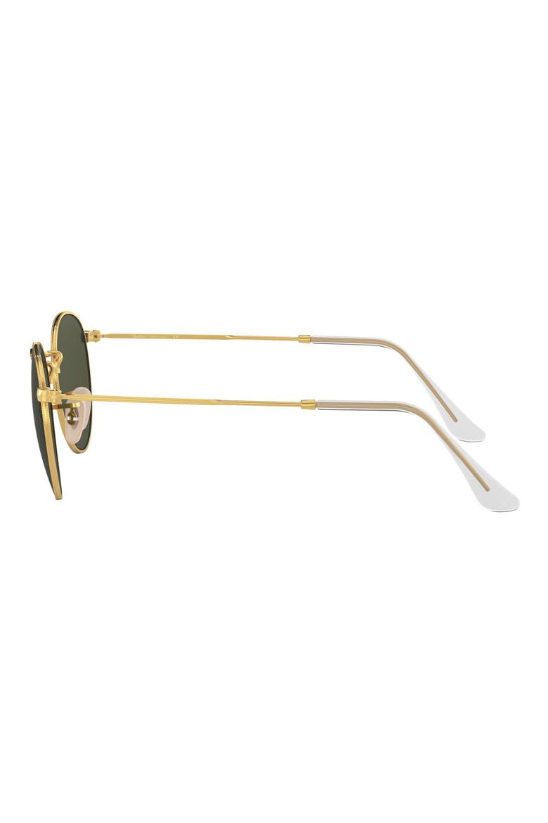 Icons 50mm Round Metal Sunglasses, Alternate, color, GOLD/ GREEN