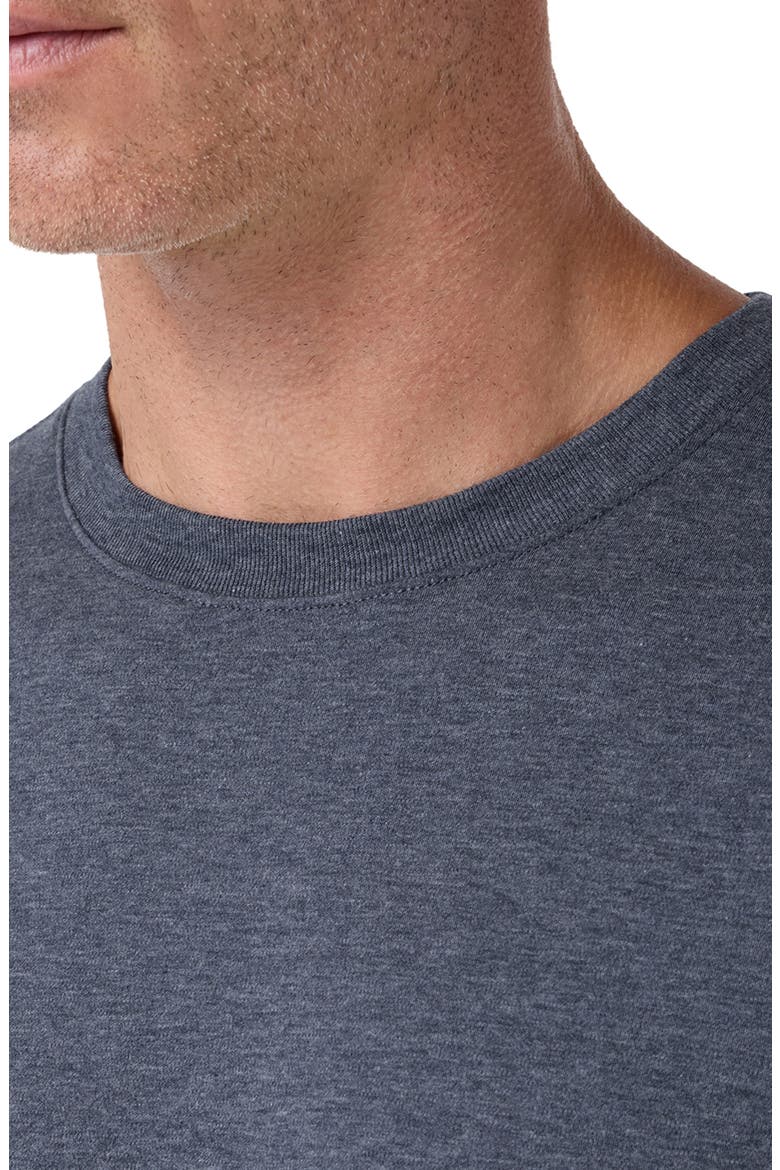 Palmer Trim Fit Pima Cotton T-Shirt, Alternate, color, DARK SLATE HEATHER