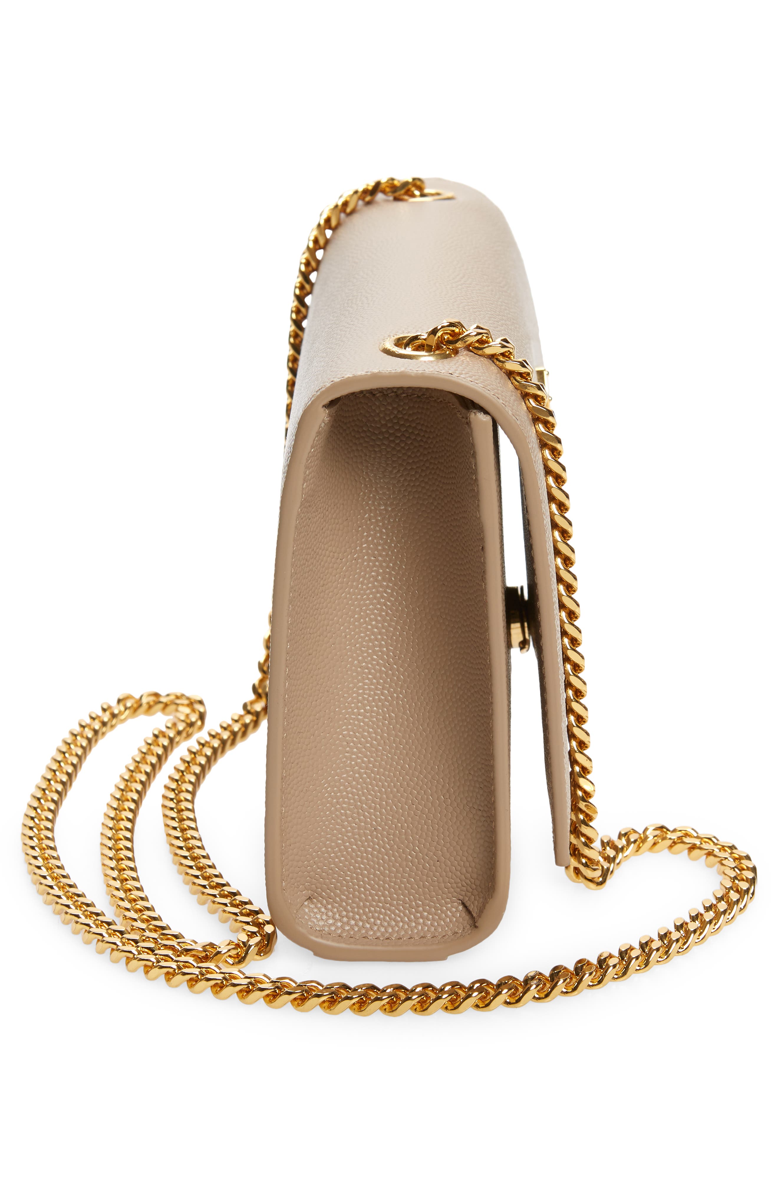 Saint Laurent Small Kate Leather Shoulder Bag, Alternate, color, 