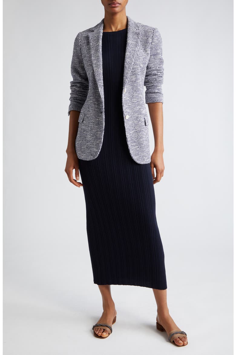 Sleeveless Cotton Rib Midi Sweater Dress, Alternate, color, BLUE