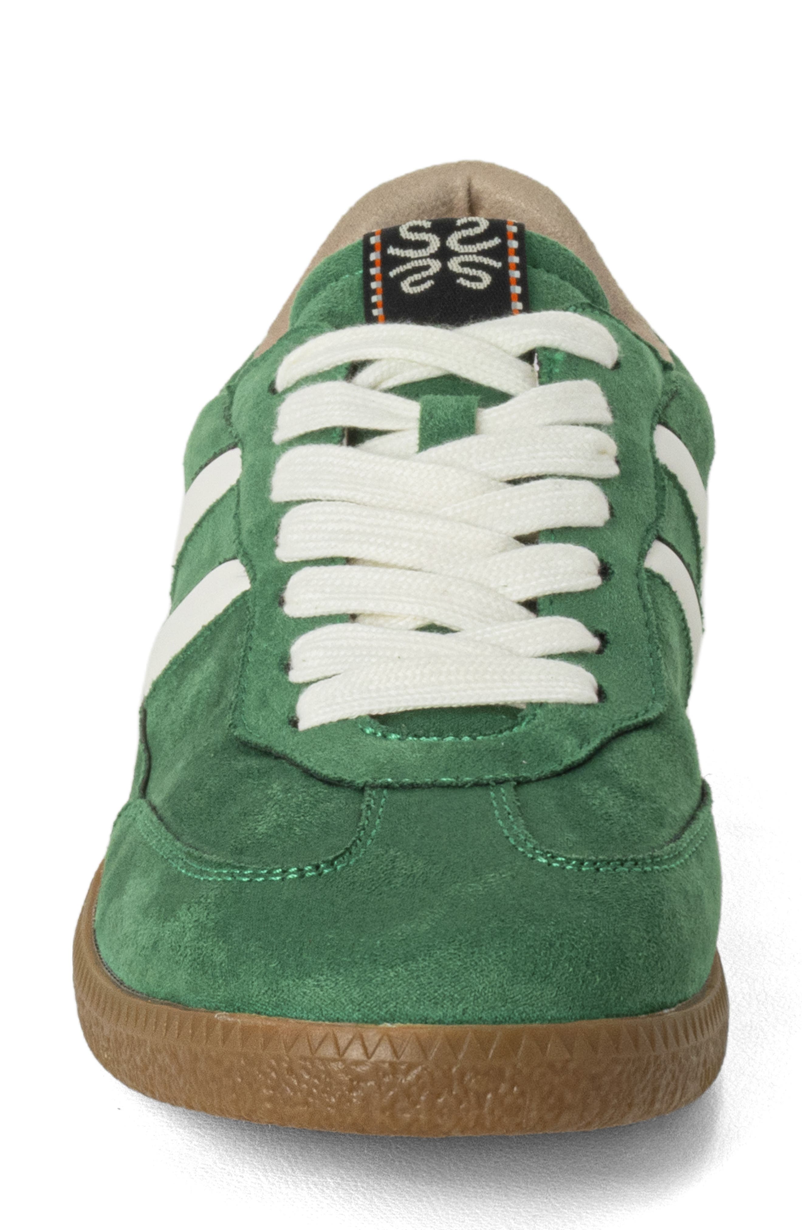 SHUSHOP Renee Sneaker, Alternate, color, Green Suede