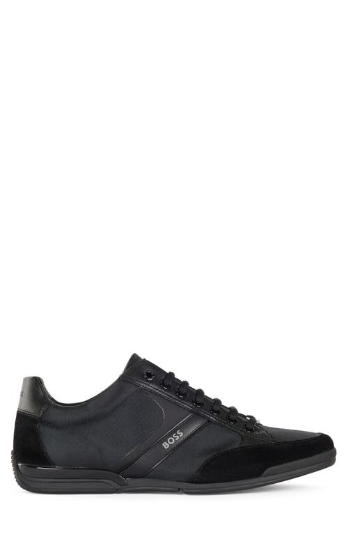 Hugo Boss Boss Saturn Low Top Sneaker In Black