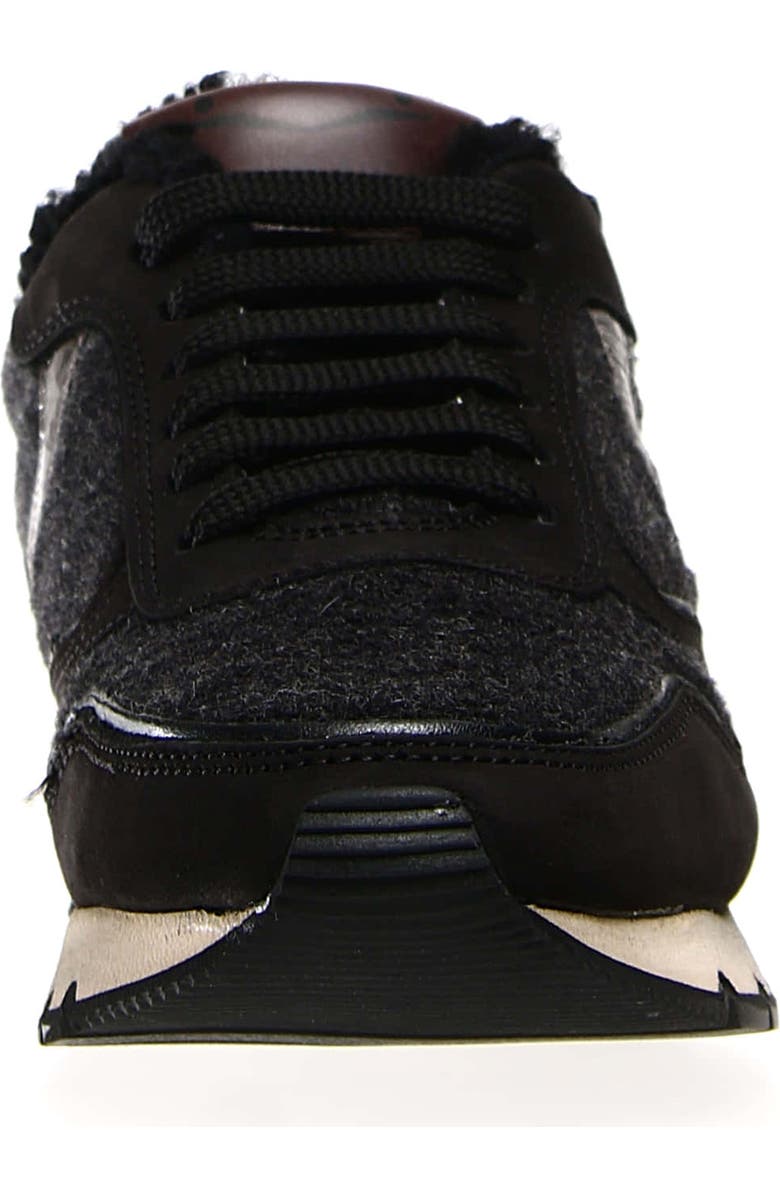 Voile Blanche Julia Genuine Shearling Jogger Sneaker, Alternate, color, Black Anthracite