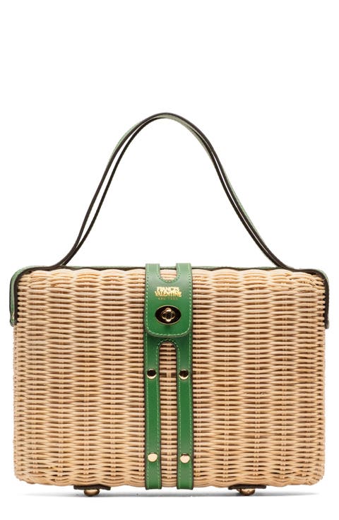 The Holland Woven Wicker Satchel
