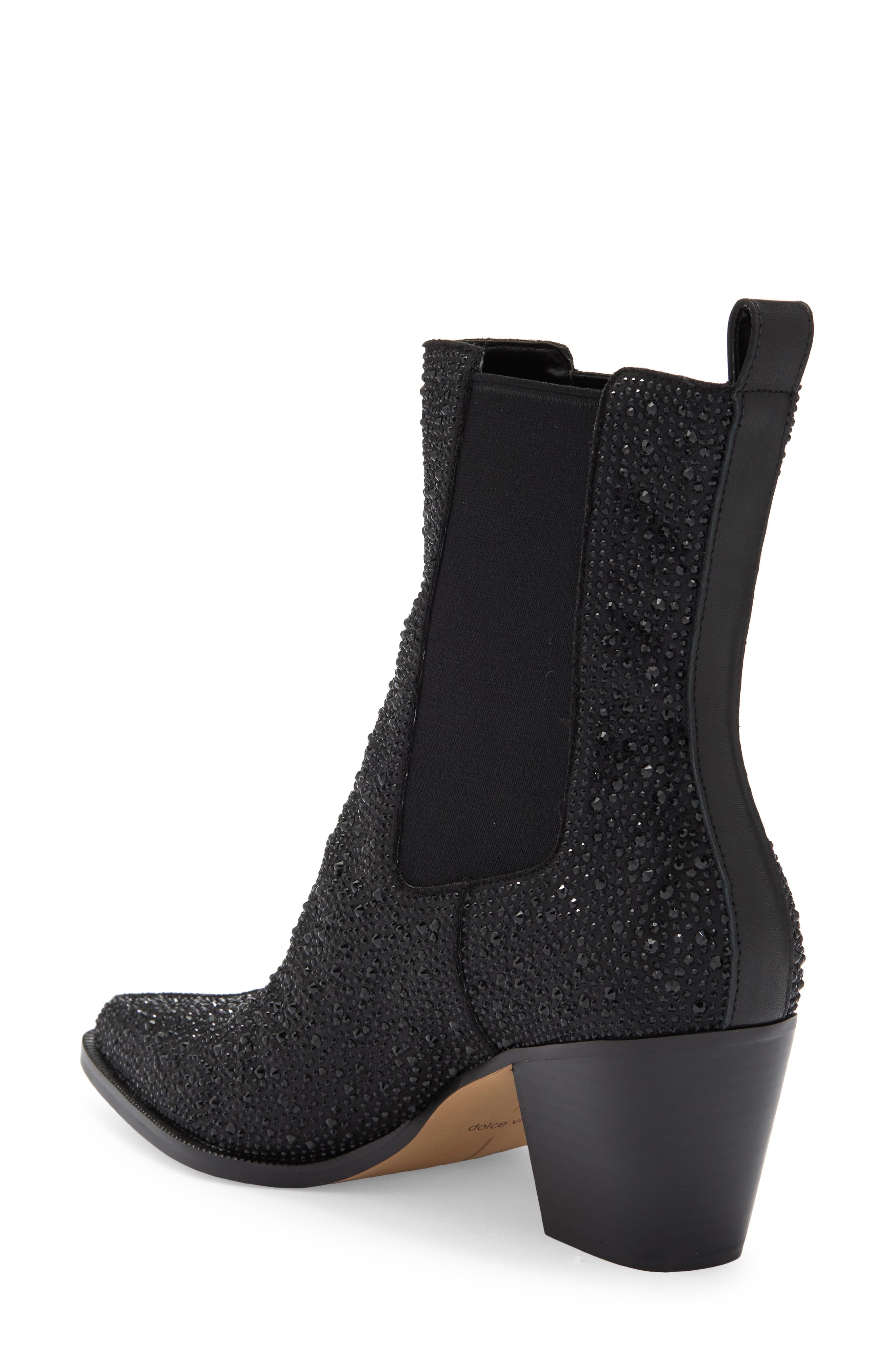 Dolce Vita Shadie Crystal Chelsea Boot, Alternate, color, 