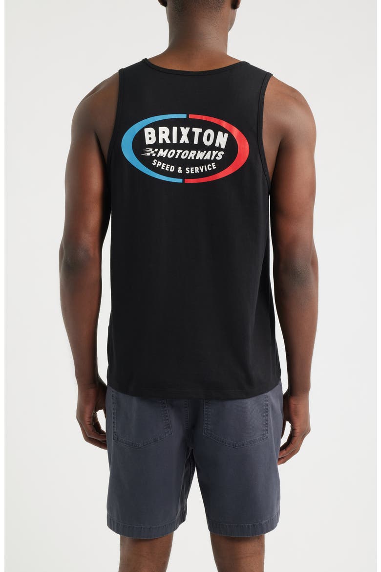 Rhett Logo Graphic Tank, Alternate, color, BLACK