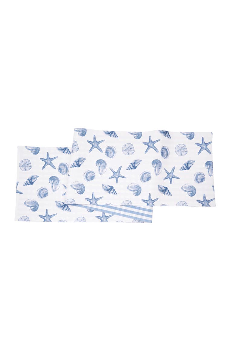 Calming Seas Table Runner, 14" x 72", Main, color, Blue