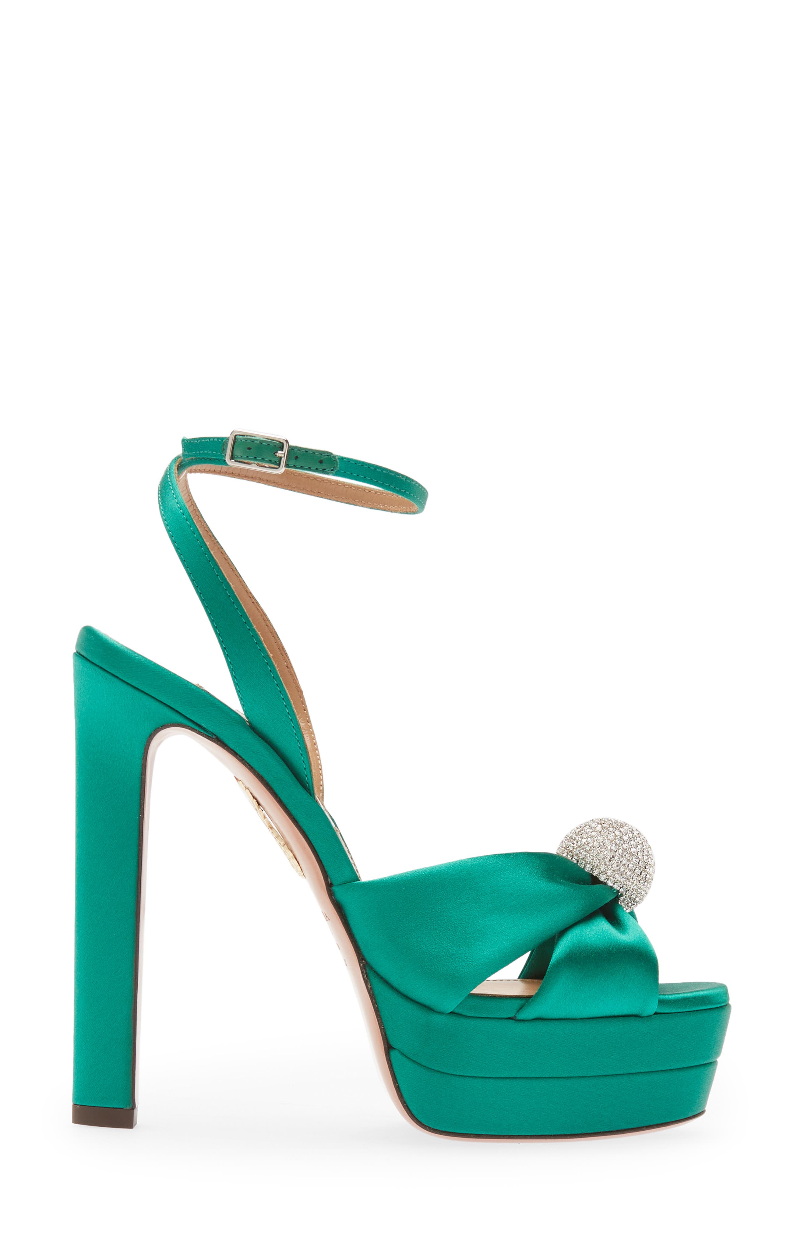 Aquazzura Yes Darling Ankle Strap Platform Sandal, Alternate, color, 