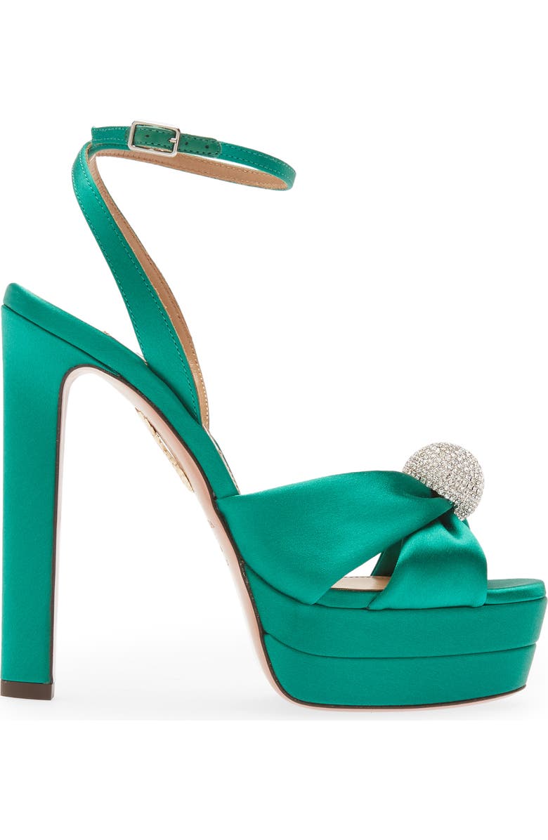 Aquazzura Yes Darling Ankle Strap Platform Sandal, Alternate, color,