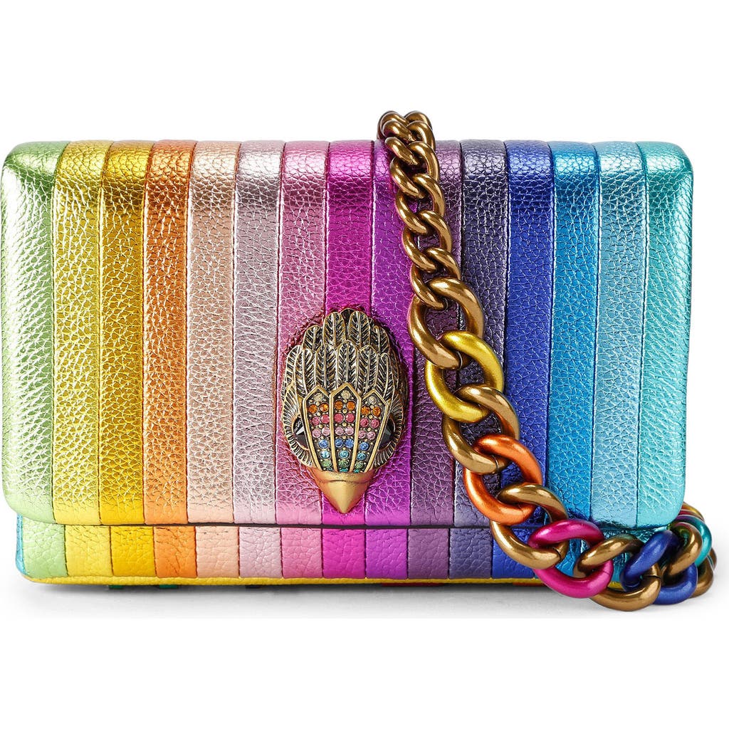 Kurt Geiger London Mini Kensington Leather Crossbody Bag In Multi