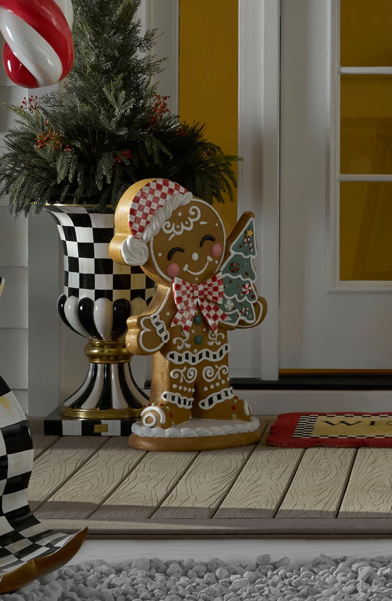 MACKENZIE CHILDS Gingerbread Trophy Boy, Alternate, color, Brown
