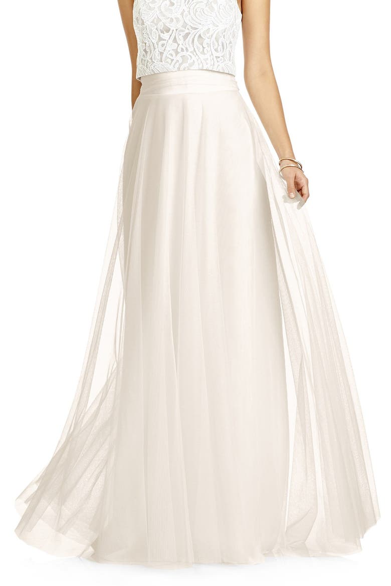 Tulle Ball Skirt, Main, color, IVORY