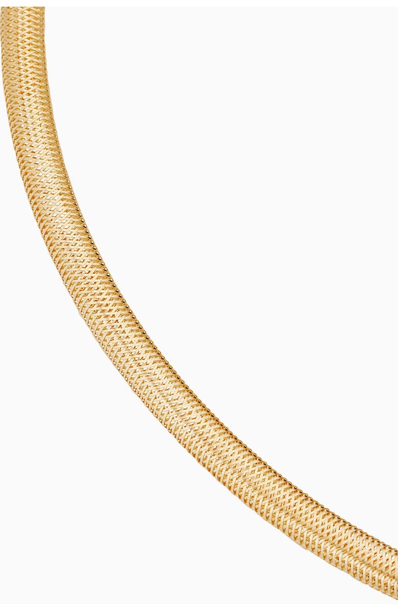 Oradina 14K Gold Mesh Glamour Necklace, Alternate, color,
