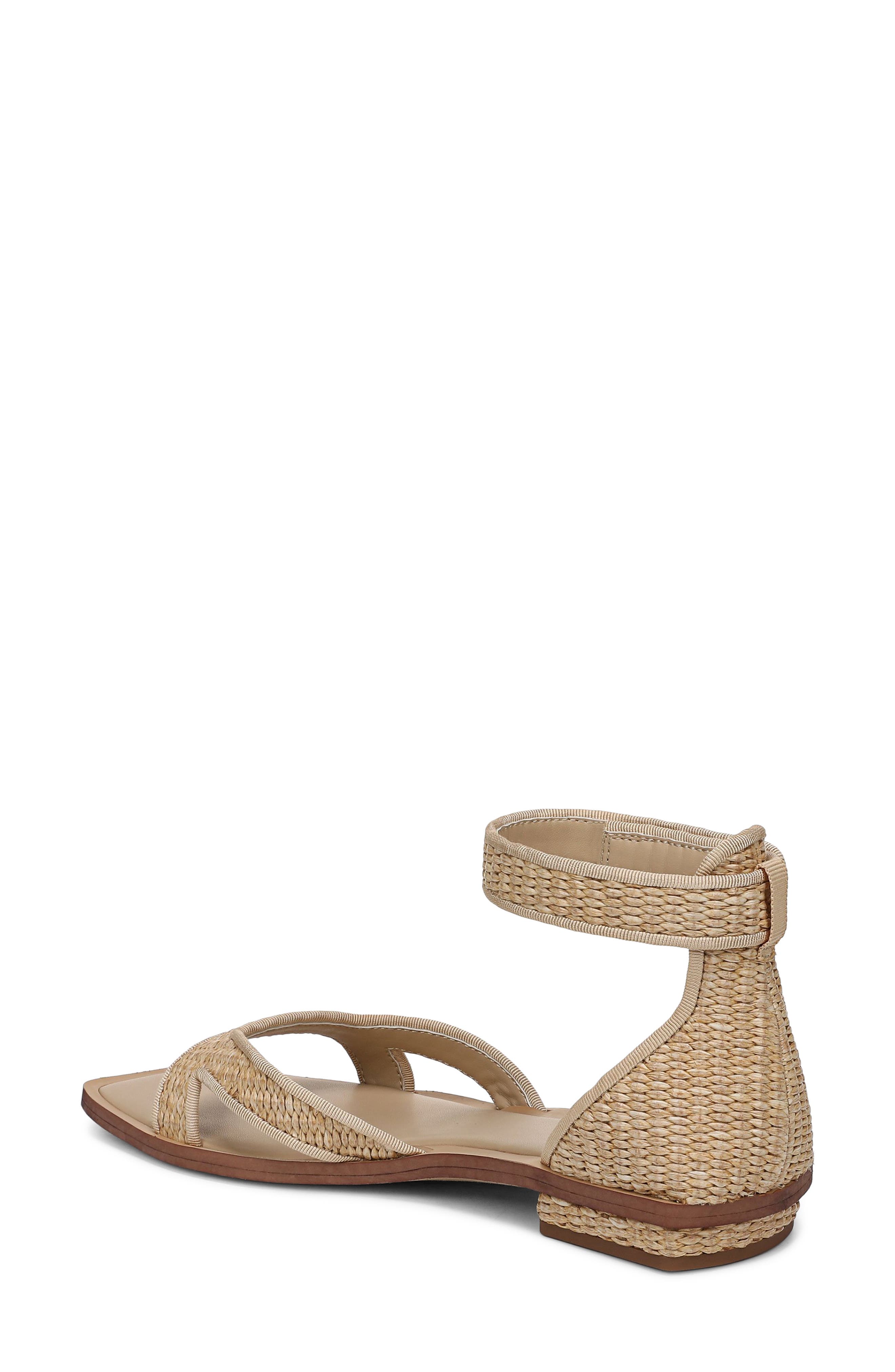 Elisa Ankle Strap Sandal, Alternate, color, NATURAL