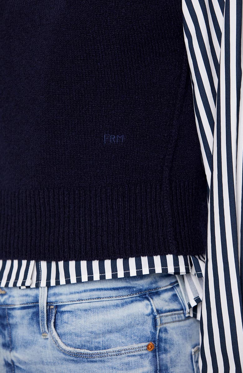 FRAME Recycled Cashmere & Wool Sweater Vest, Alternate, color,