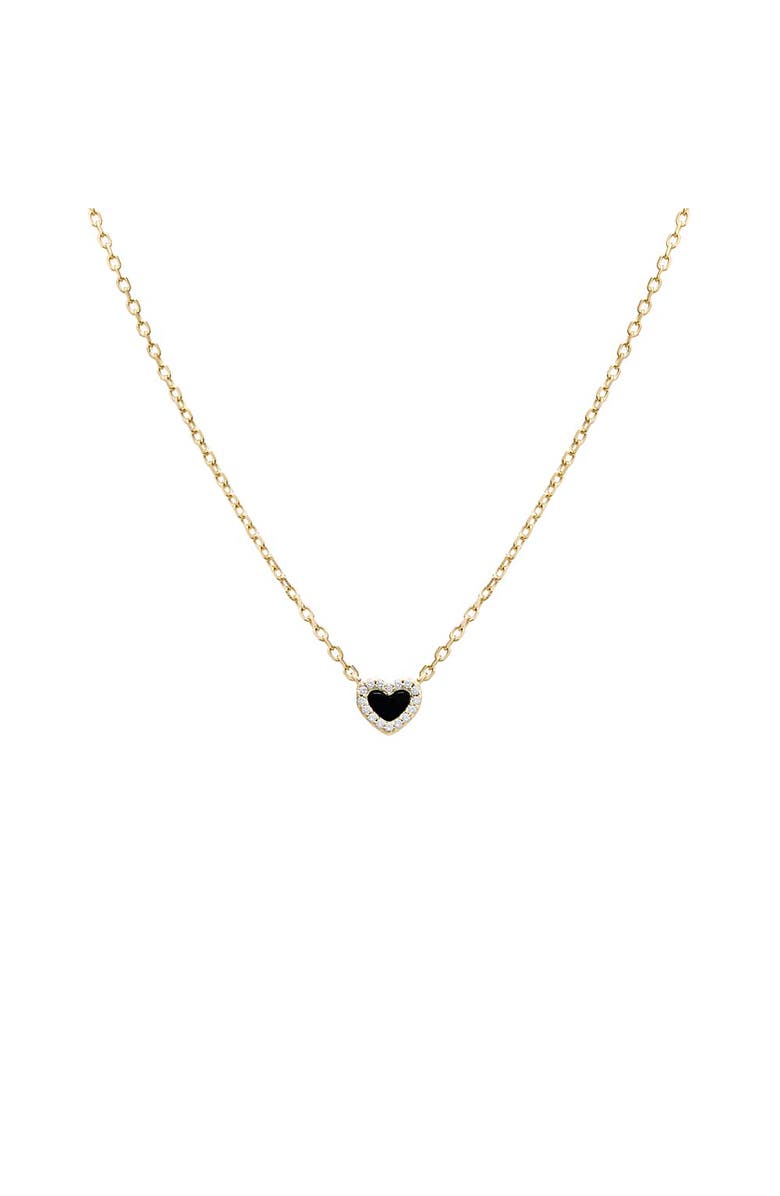 BY ADINA EDEN Mini Pave Colored Gemstone Pendant Necklace, Main, color,