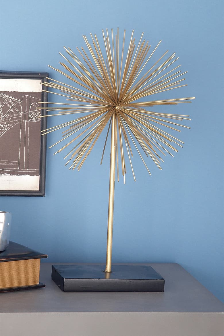 Goldtone Metal Contemporary Geometric Sculpture - Set of 3, Alternate, color, GOLD