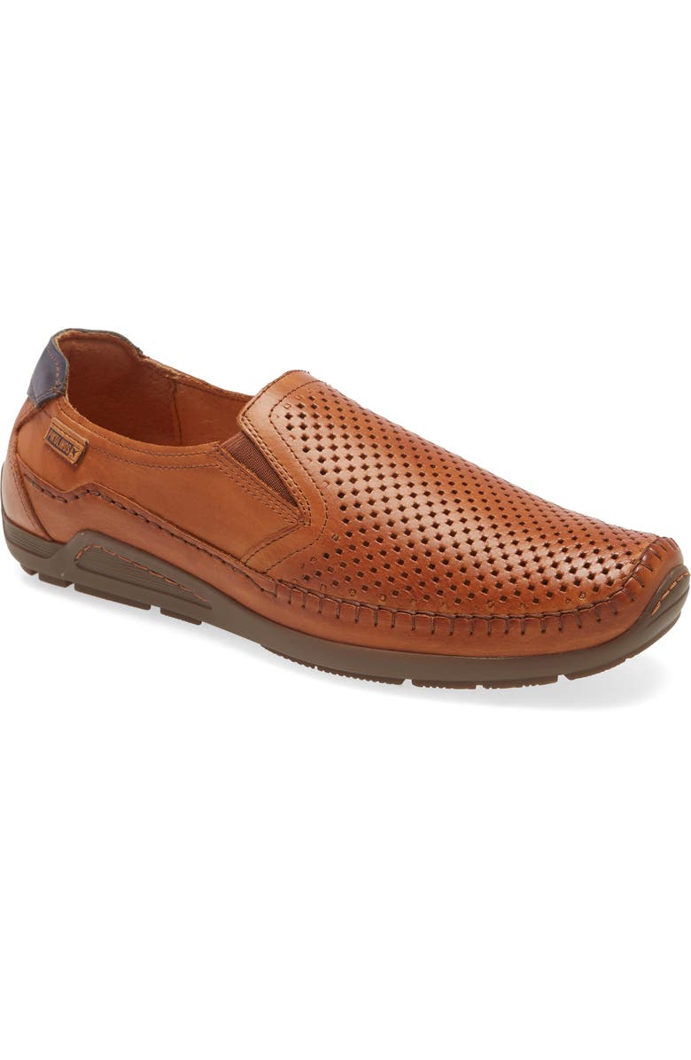 PIKOLINOS Azores Driving Shoe, Main, color, Brandy Leather