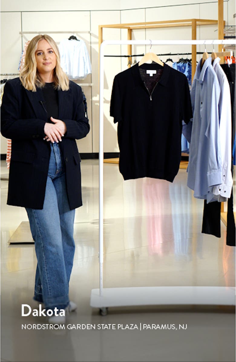 Quarter Zip Cotton & Silk Polo, sales video thumbnail