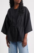 & Other Stories Linen Drawstring Jacket