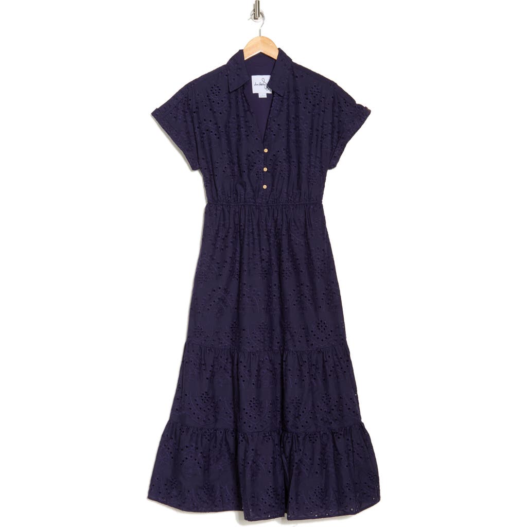 Shop Sam Edelman Eyelet Maxi Shirtdress