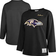 '47 Women's '47 Black Baltimore Ravens Game Nod Timeless Long Sleeve T-Shirt