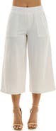 Nina Leonard Elastic Waist Culotte Pants