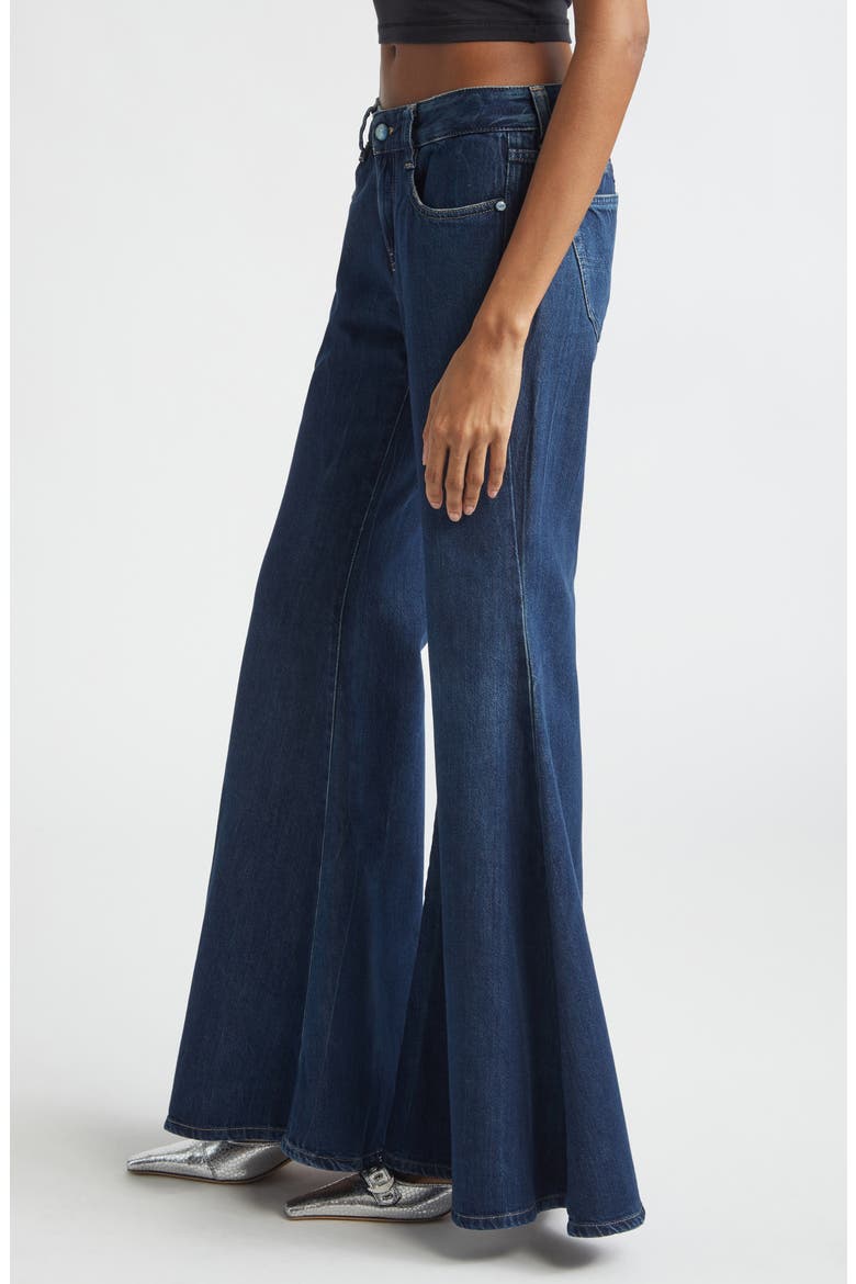 1970 D-Bleess Flare Leg Jeans, Alternate, color, DENIM