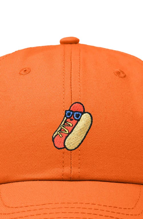 Dalix Dog Days Embroidered Casual Cap In Orange