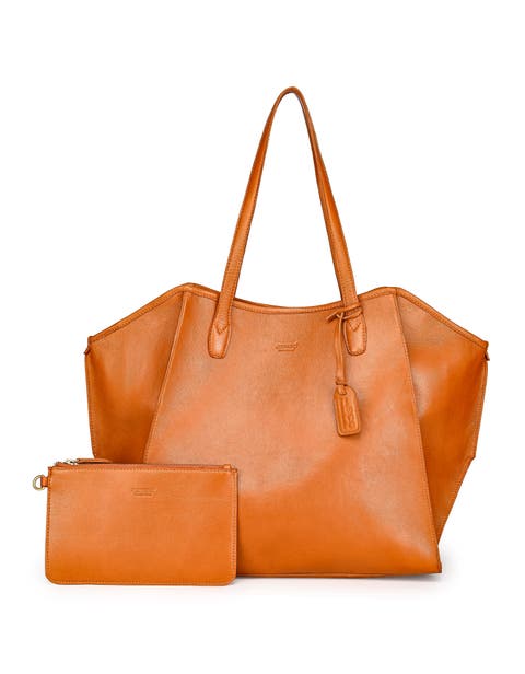 Iris Large Leather Carryall Tote