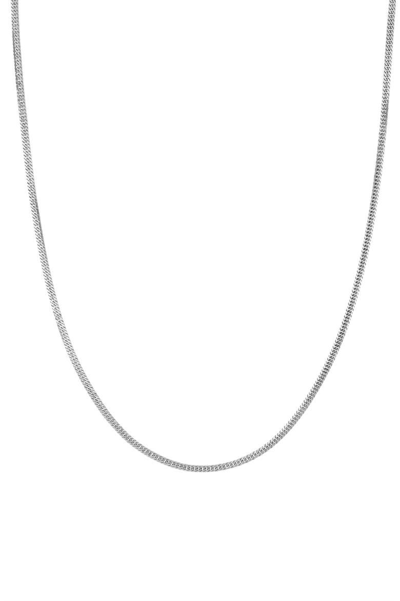 14K Gold Curb Chain Necklace (Nordstrom Exclusive), Main, color, 14K WHITE GOLD