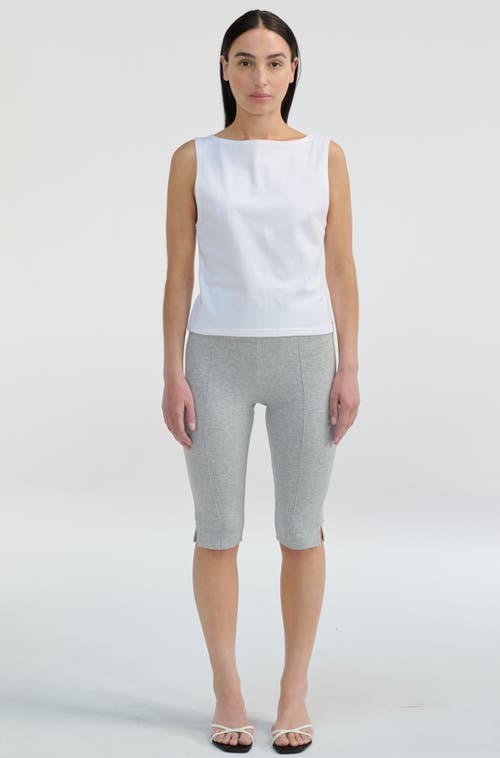 Almina Concept Jersey Pedal Pusher In Light Grey