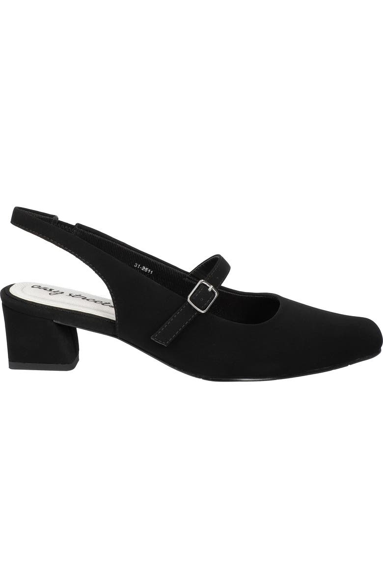 EASY STREET Cameo Slingback Mary Jane Pump, Alternate, color, Black Lamy