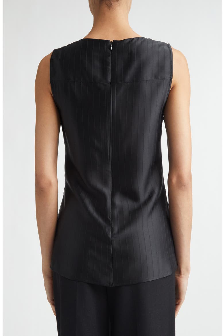 Fonda Draped Asymmetric Top, Alternate, color, BLACK