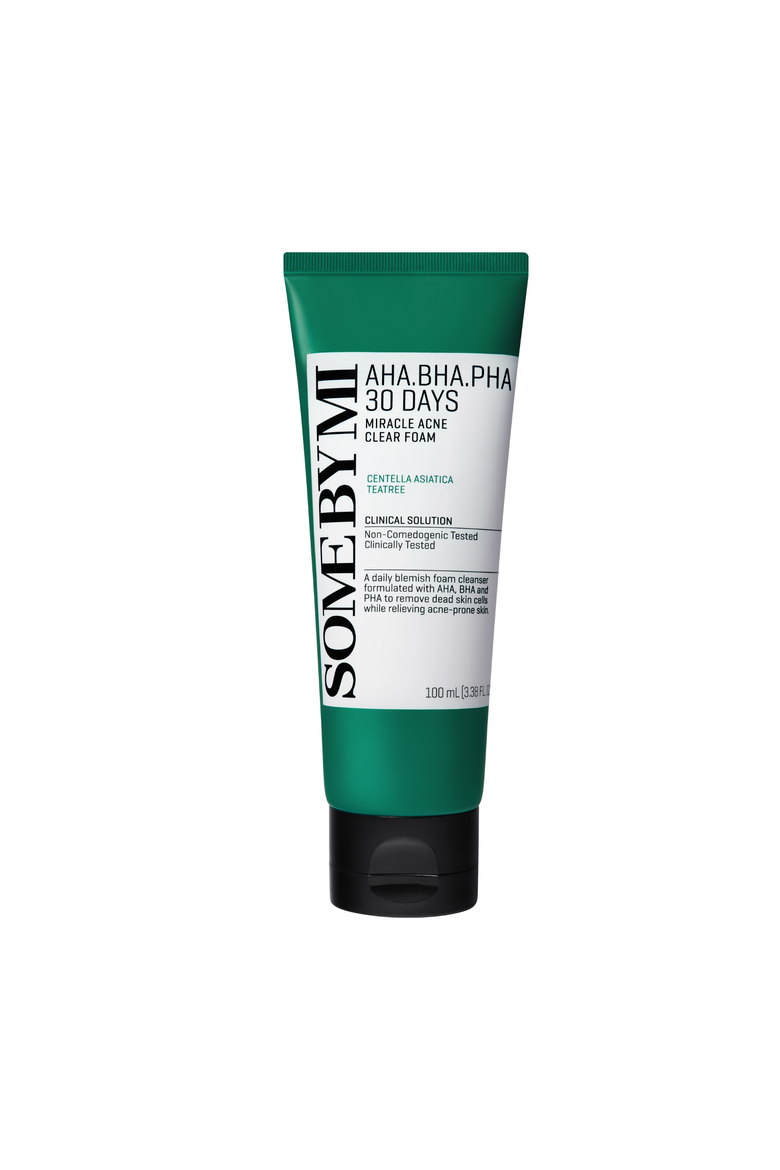 AHA BHA PHA 30 Days Miracle Acne Clear Foam, Main, color, None