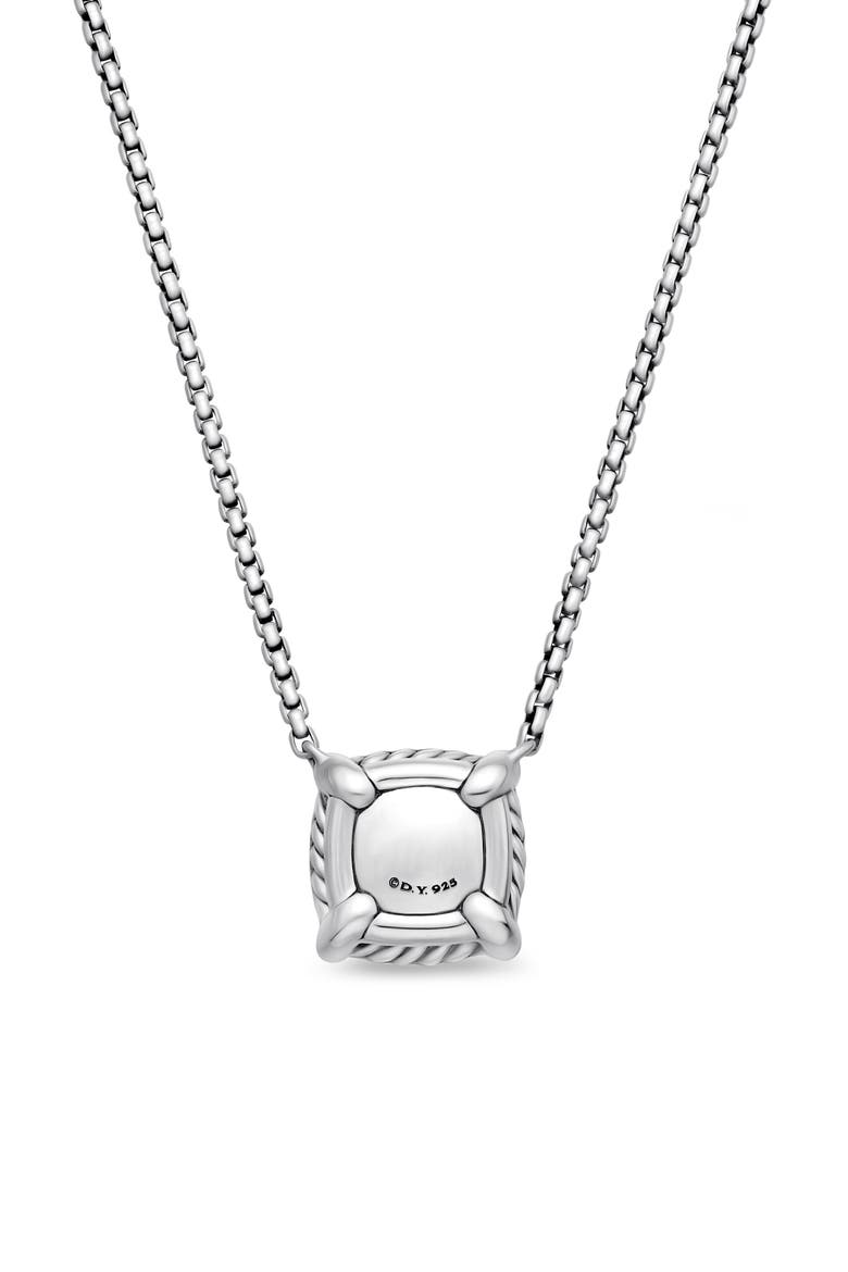 Petite Chatelaine® Pavé Bezel Pendant Necklace, Alternate, color, SILVER PAVE/ BLACK ONYX