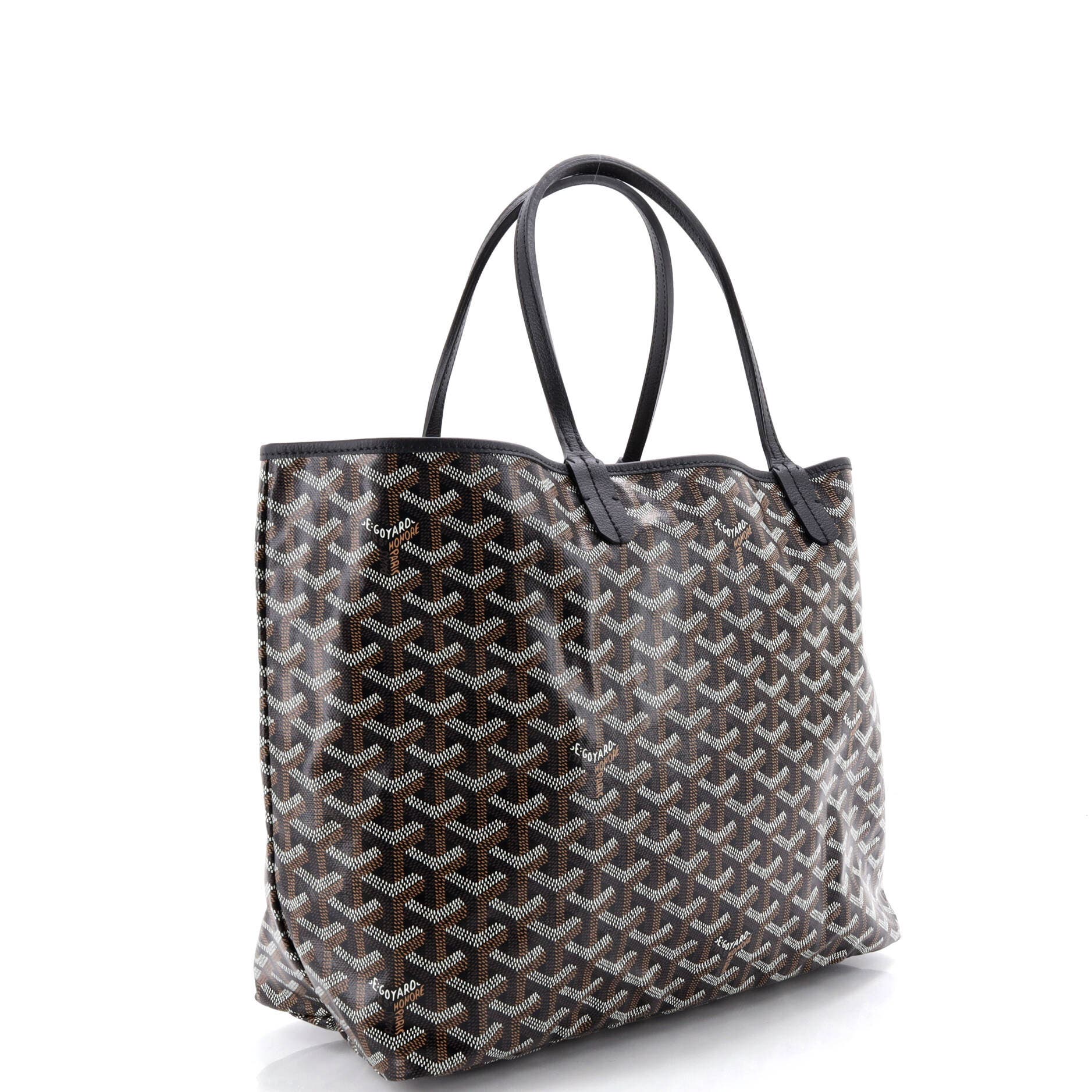 Pre-Owned Goyard Saint Louis Tote Coated Canvas PM, Alternate, color, Black